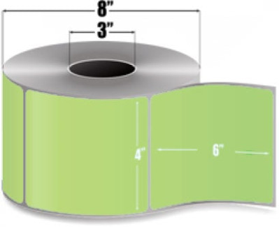 AirTrack Performance Floodcoat Paper Barcode Label