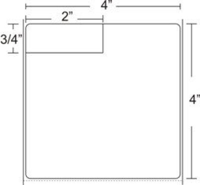 Zebra Lab Barcode Label