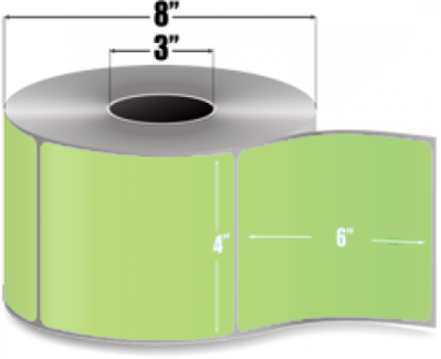 AirTrack Performance Floodcoat Paper Barcode Label