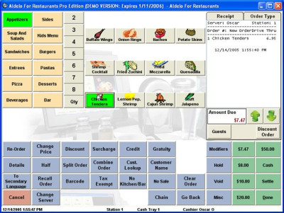 Aldelo For Restaurants: Lite Edition Wasp POS Software
