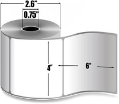 Zebra Z-Select 4000T Barcode Label