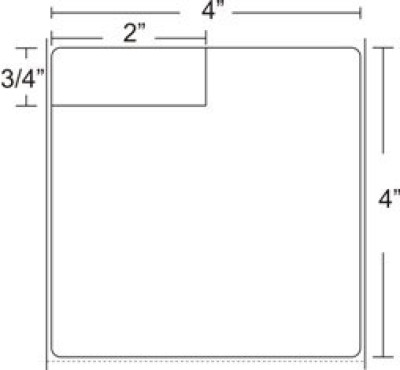Zebra Lab Barcode Label