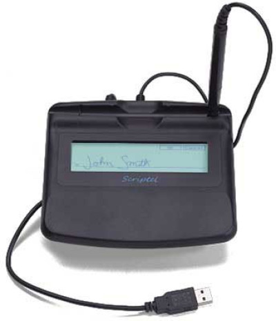 Scriptel Slimline ST1571 LCD Backlit EasyScript Signature Pad test