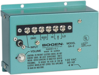 Bogen GA2 Public Address Equipment