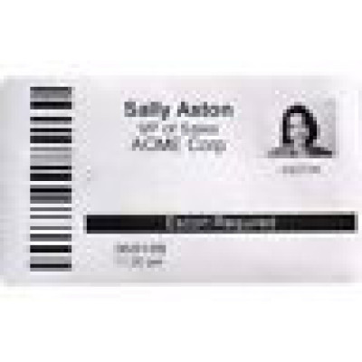 HID EasyLobby Barcode Label