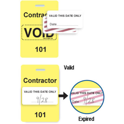 Brady Visitor Badges Access Control Cards