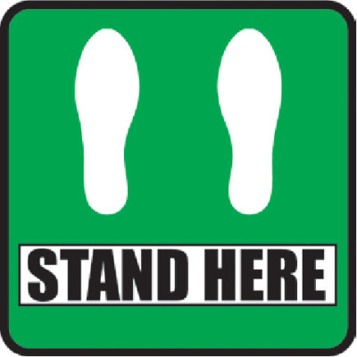 AirTrack Anti-Slip Floor and Wall Barcode Label