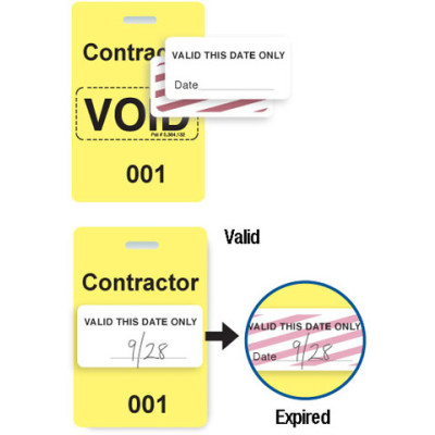 Brady Visitor Badges Access Control Cards