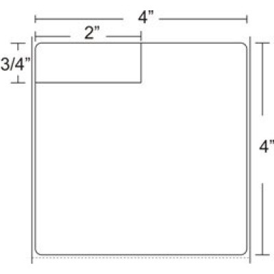 Zebra Lab Barcode Label