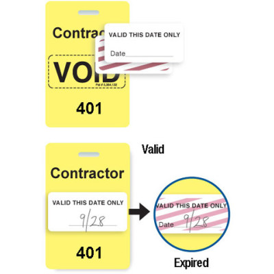 Brady Visitor Badges Access Control Cards