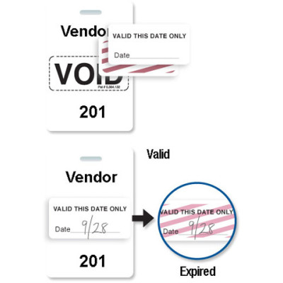 Brady Visitor Badges Access Control Cards