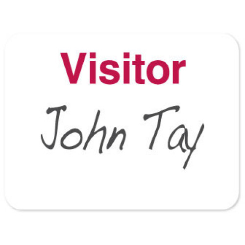 Brady Visitor Badges Access Control Cards