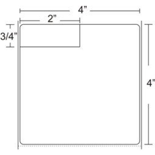 Zebra Lab Barcode Label