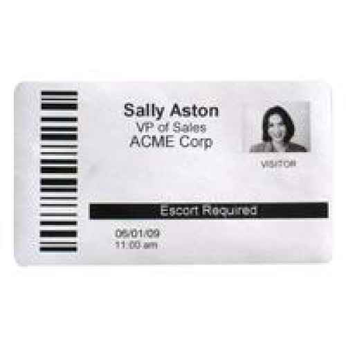 HID EasyLobby Barcode Label