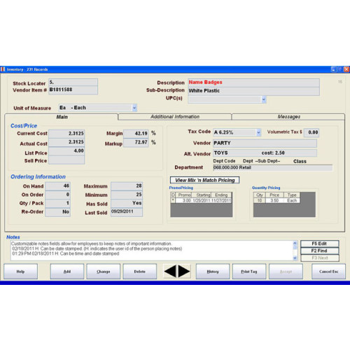 CAP Software Cash n Carry Wasp POS Software