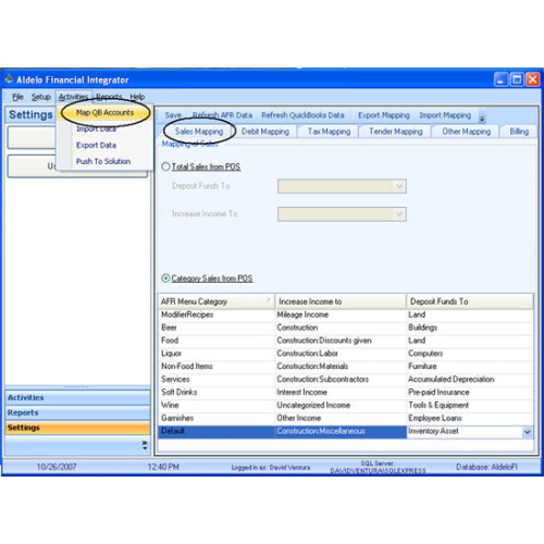 Aldelo Financial Integrator Wasp POS Software