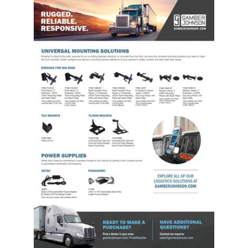 Gamber-Johnson Semi-Truck and Logistic Mounting Systems Accessory