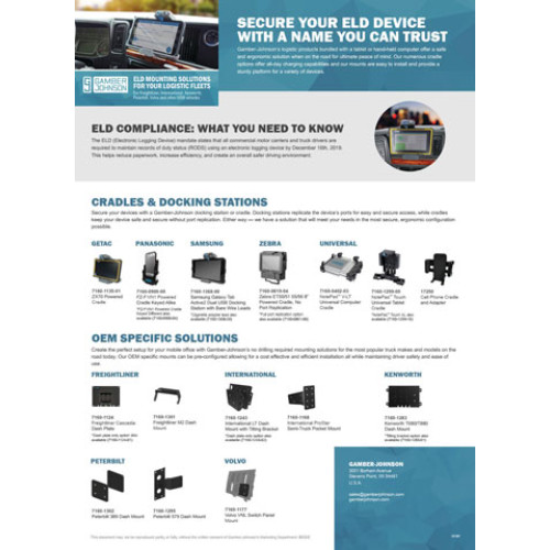 Gamber-Johnson Semi-Truck and Logistic Mounting Systems Accessory