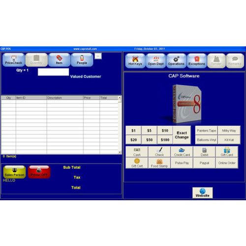 CAP Software Wasp POS Software
